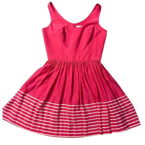 Amanda Uprichard Pink Striped Dress - Picture 6 of 12